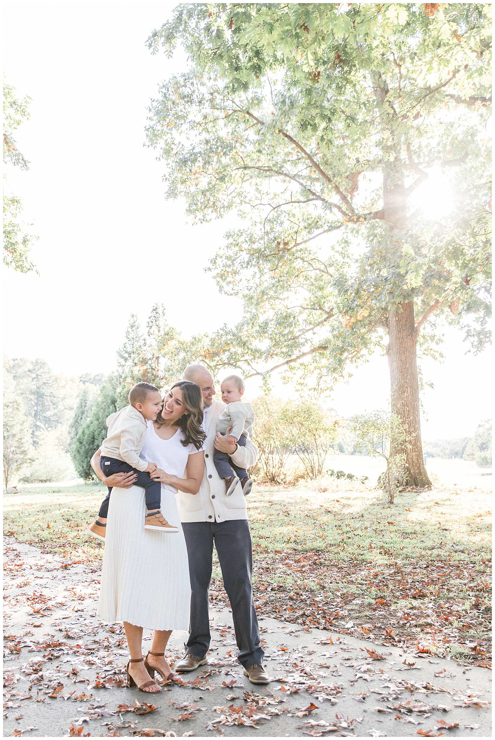 Family session at Abersham Park Davidson NC