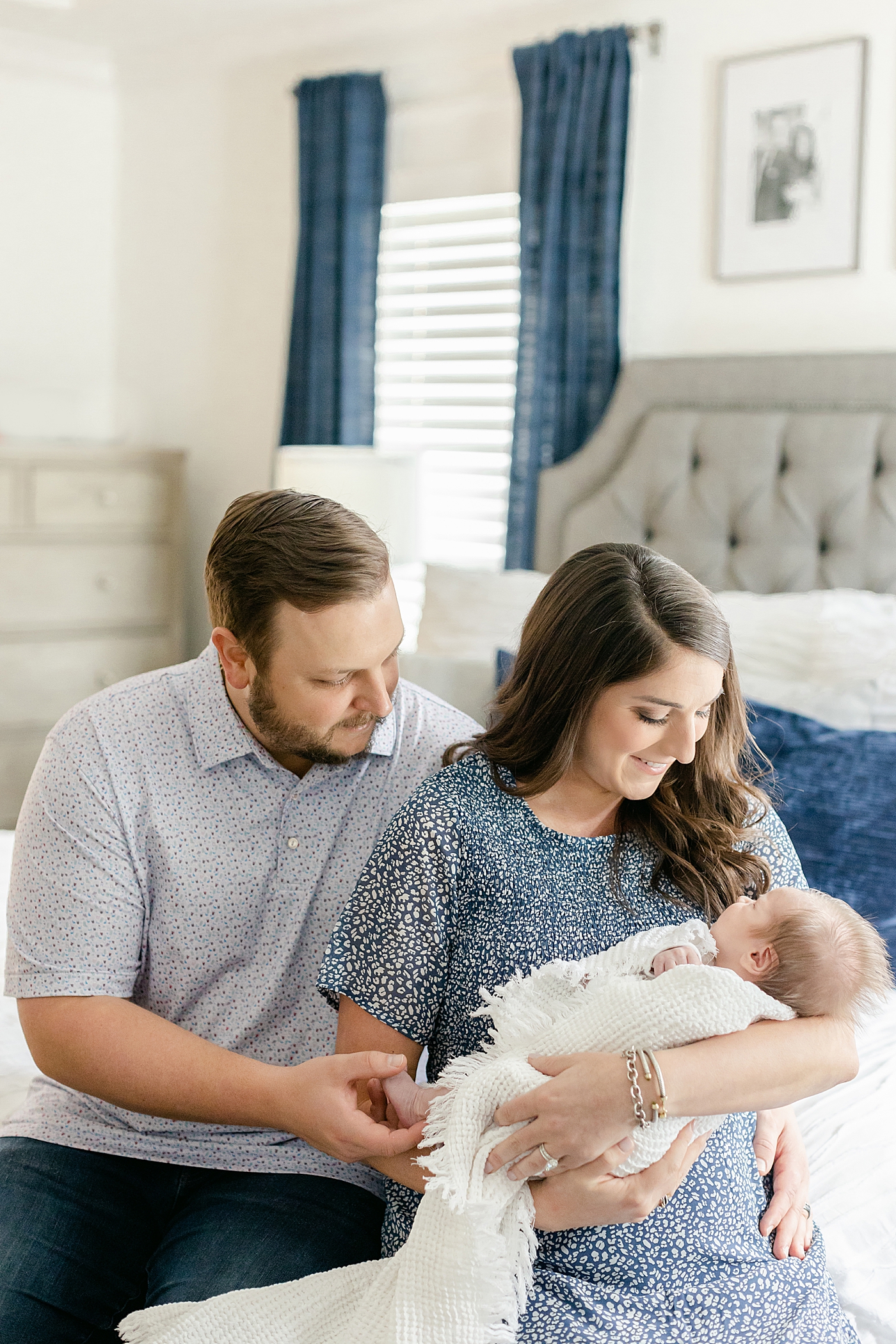 during their Charlotte In Home Newborn Session | Image by Chrissy Winchester 