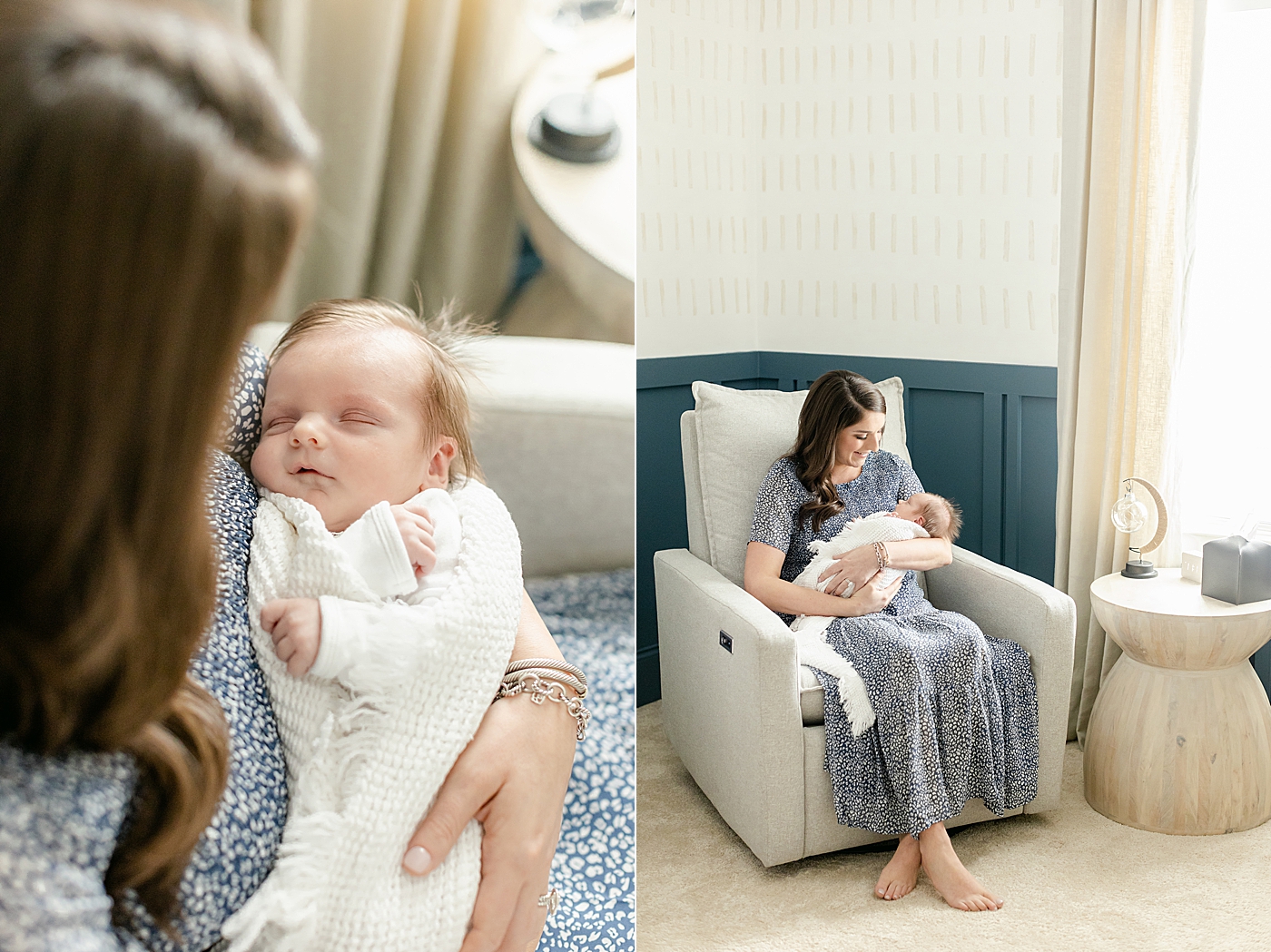 during their Charlotte In Home Newborn Session | Image by Chrissy Winchester 