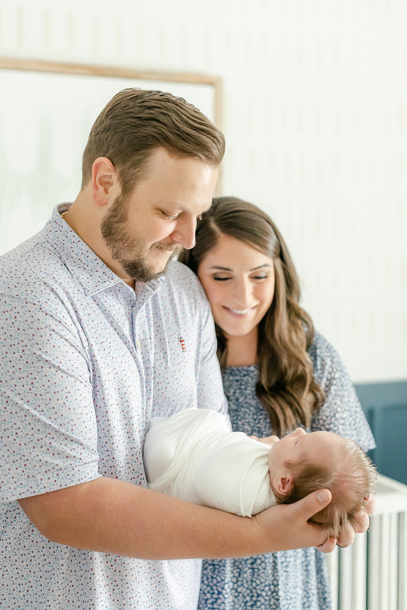 during their Charlotte In Home Newborn Session | Image by Chrissy Winchester 