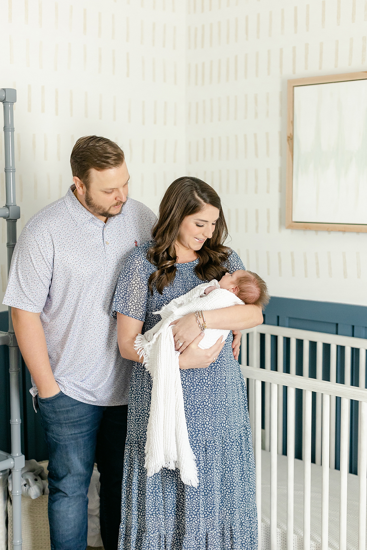 during their Charlotte In Home Newborn Session | Image by Chrissy Winchester 